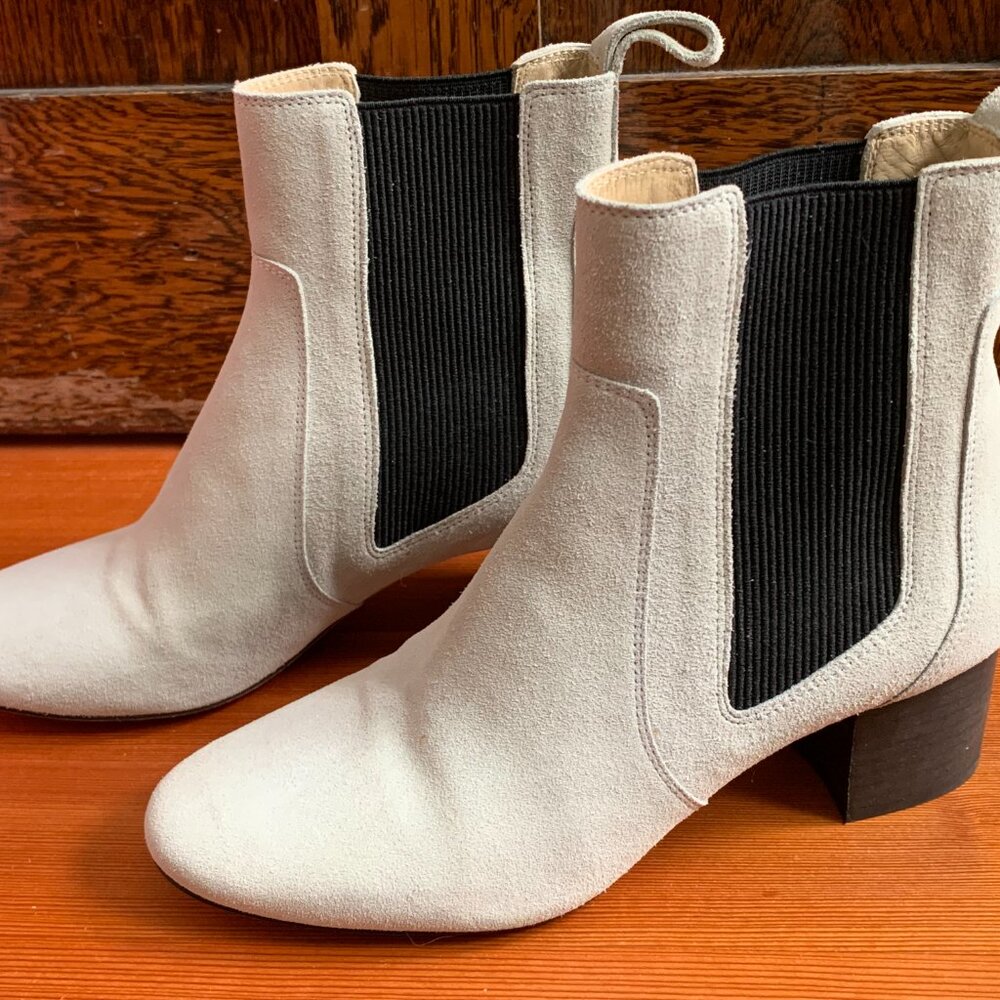ISO Cream Suede Ankle Boots